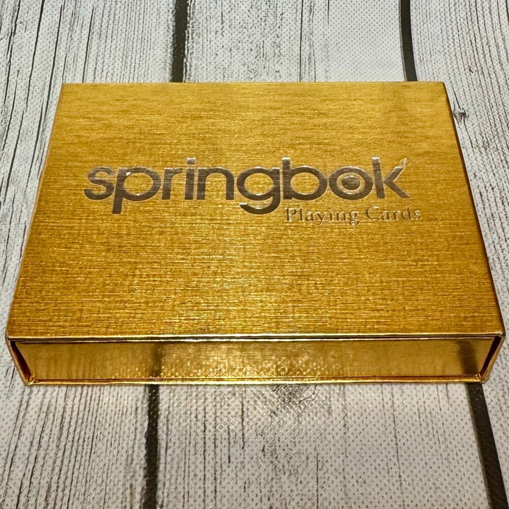 Springbok Playing Cards Americana Double Deck Sealed Gold Presentation Box Set